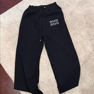 Miu Miu Black Sweatpants